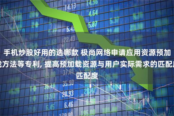 手机炒股好用的选哪款 极尚网络申请应用资源预加载方法等专利, 提高预加载资源与用户实际需求的匹配度